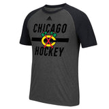 Men’s Adidas Chicago Blackhawks Breakaway Raglan Ultimate Tee - Pro Jersey Sports