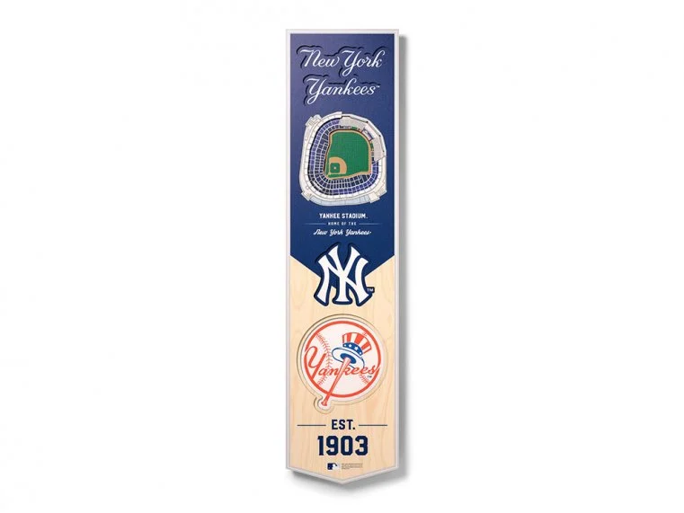 New York Yankees 8'' x 32'' 3D StadiumView Banner