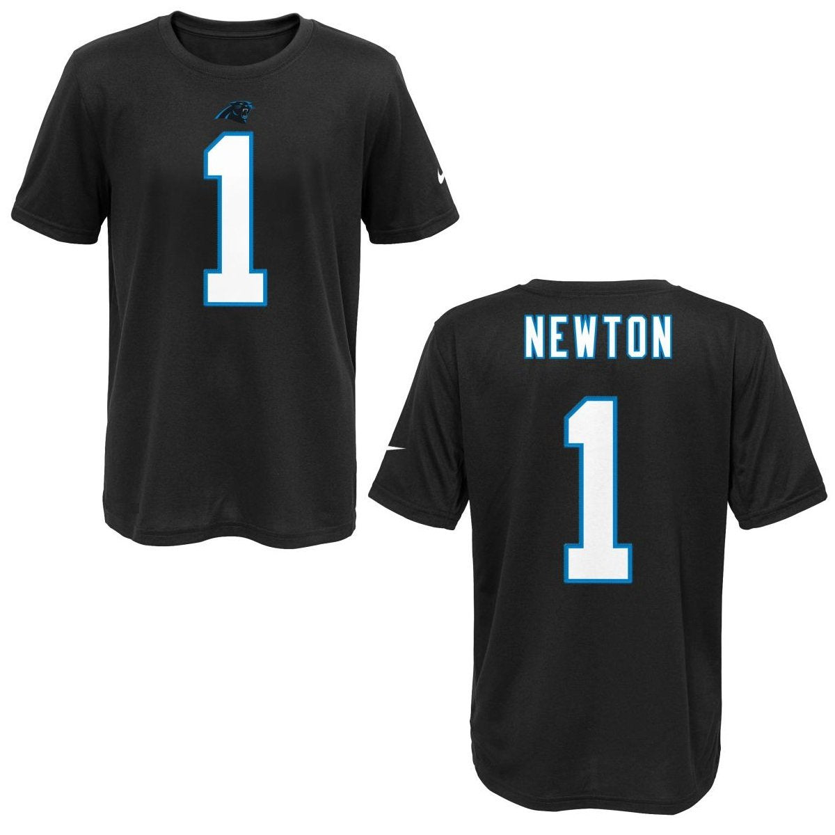 NIKE Carolina Panthers Cam Newton Black Youth Player Pride Tee 2 T-Shirt