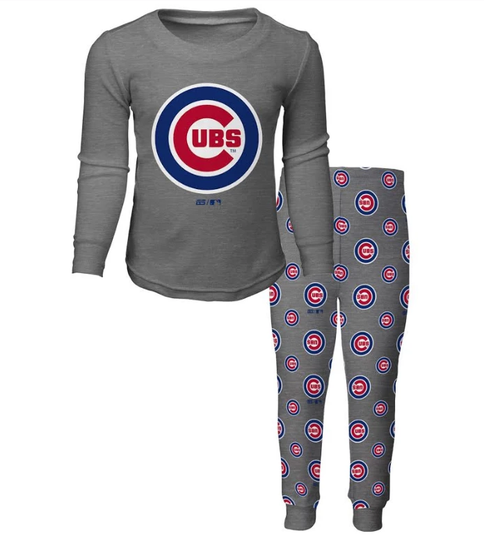 Youth Chicago Cubs 2-Piece Tee and Pant Sleep Set By Outerstuff