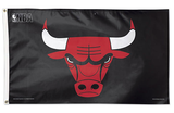 Chicago Bulls 3X5 Black Deluxe Flag - Pro Jersey Sports
