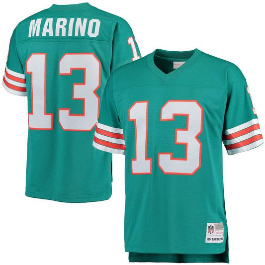 Mens Miami Dolphins Dan Marino Mitchell & Ness Aqua Retired Player Vintage Replica Jersey - Pro Jersey Sports