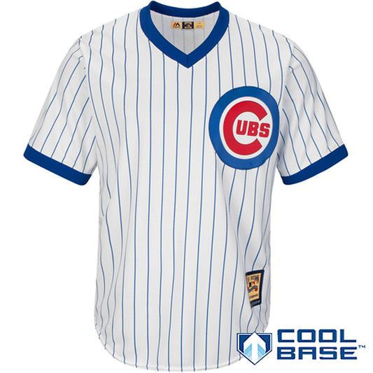 Mens Chicago Cubs Majestic White Home Cooperstown Big & Tall Cool Base Team Jersey