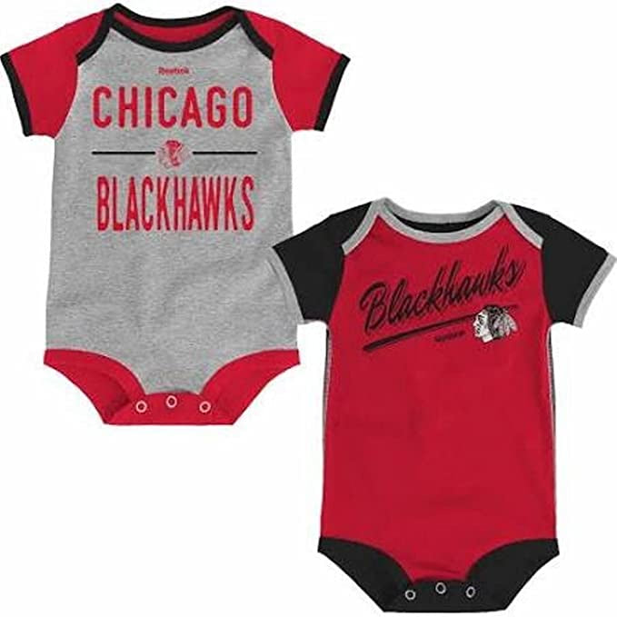Chicago Blackhawks Reebok "Descendant" 2 Piece Infant Creeper Set