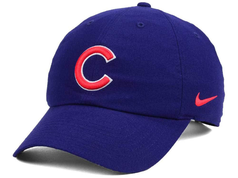 Nike Men's Chicago Cubs 2016 World Series Heritage 86 Stadium Dri Fit Adjustable Baseball Hat Cap