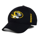 Missouri Tigers Top of the World Black Booster Memory Fit Hat - Pro Jersey Sports