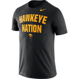 Men's Iowa Hawkeyes Black Nike Phrase Performance T-Shirt - Pro Jersey Sports