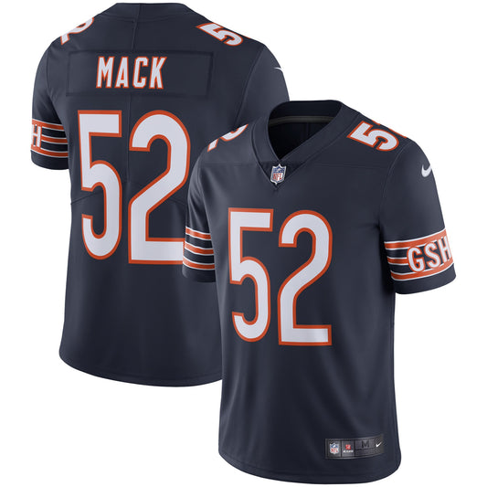 Men's Chicago Bears Khalil Mack Nike Navy Vapor Limited Jersey