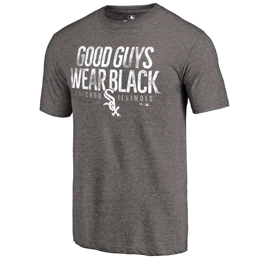 Men's Chicago White Sox Black Good Guys Hometown Tri-Blend T-Shirt