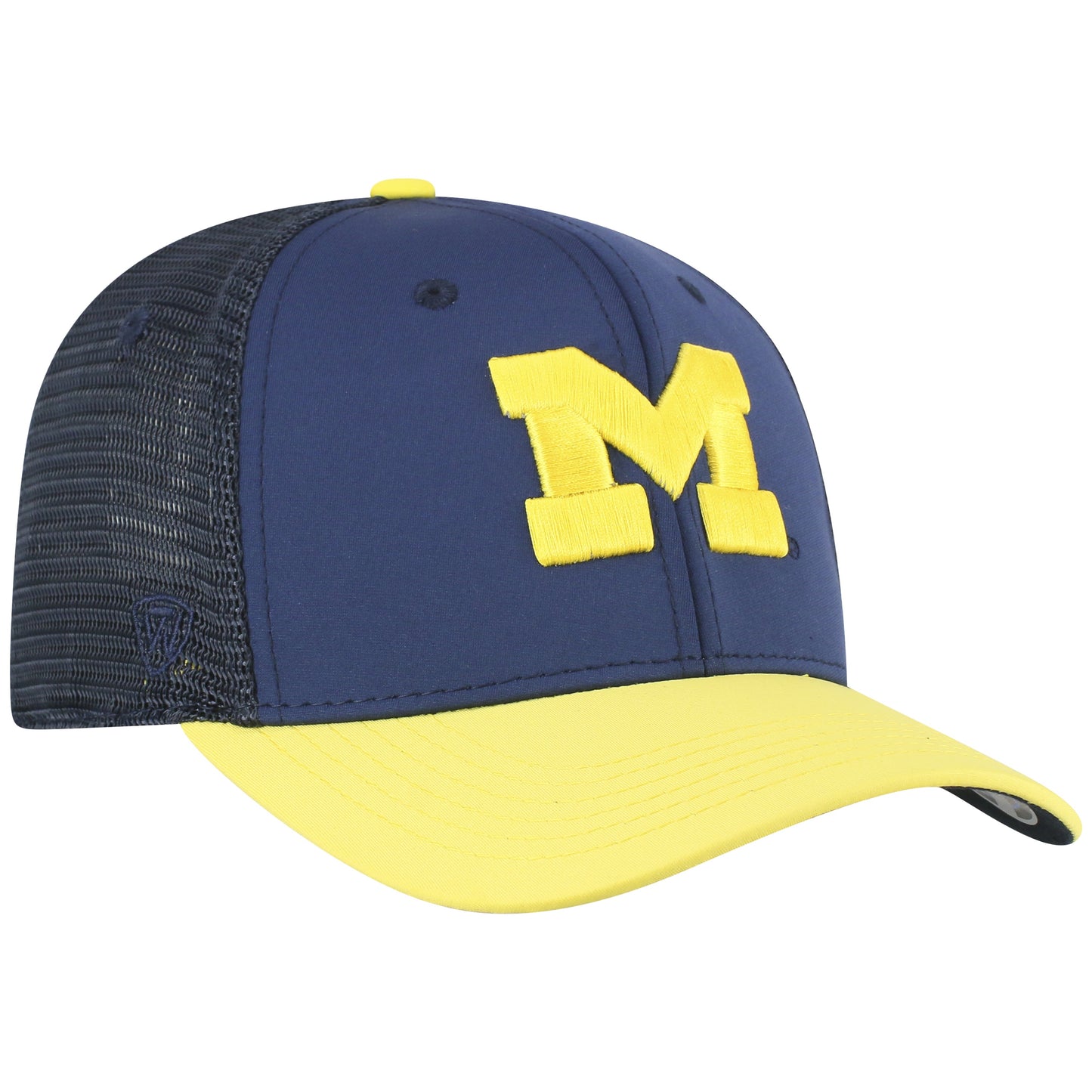 Mens Michigan Wolverines Chatter One Fit Flex Fit Hat By Top Of The World