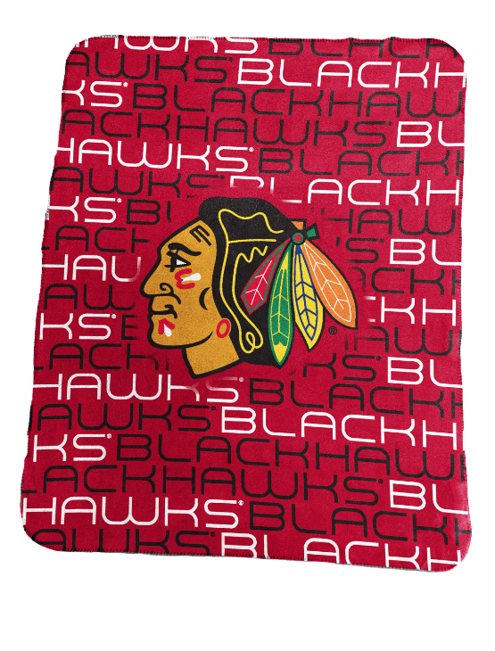 Chicago Blackhawks Classic Fleece Blanket By Logo Brands