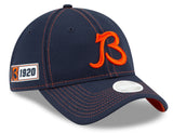 Women's Chicago Bears 2019 Established Collection Sideline Road "B" Logo 9TWENTY Adjustable Flex Hat - Pro Jersey Sports