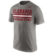 Nike Alabama Crimson Tide Gray Team Stripe T-Shirt