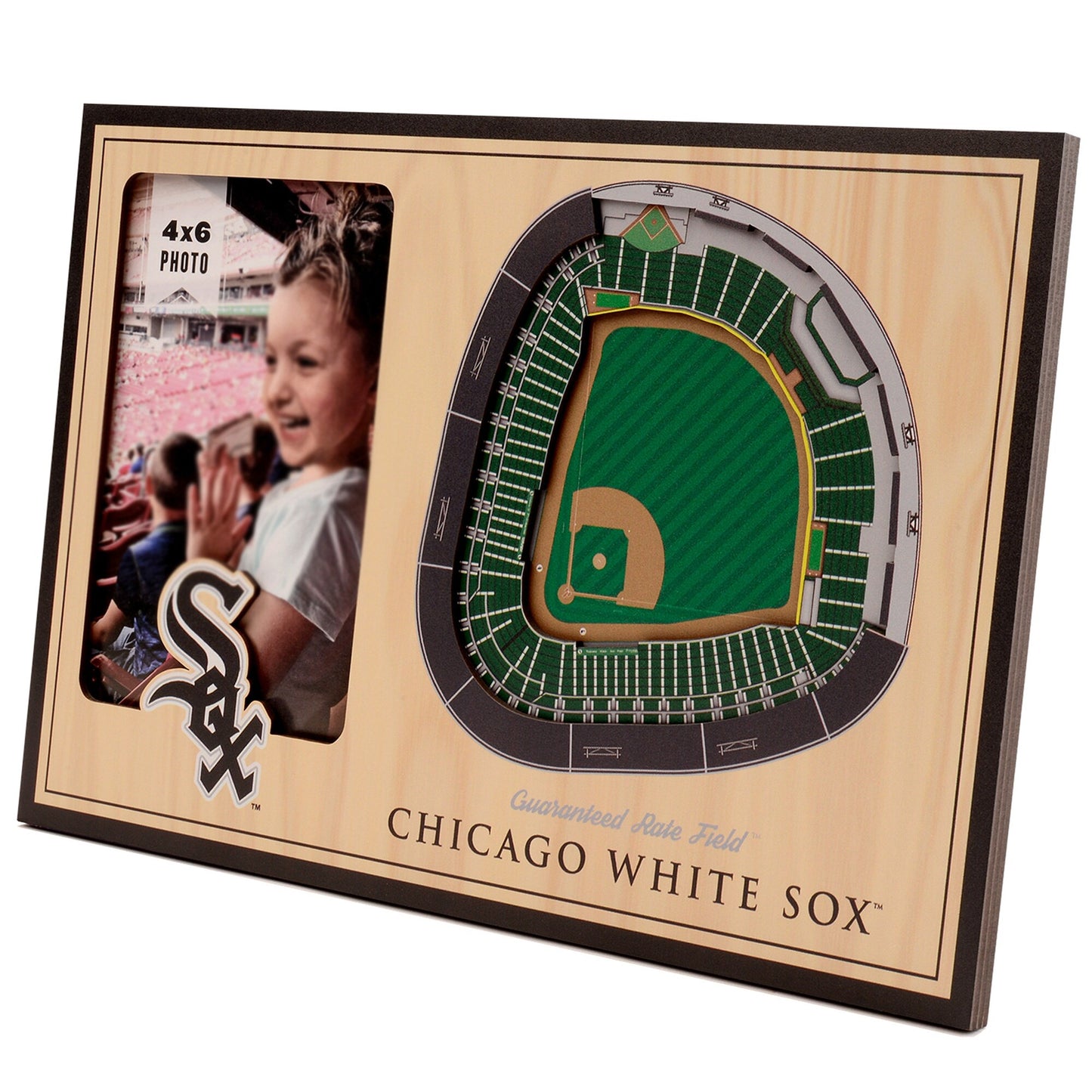 Chicago White Sox 3D StadiumViews Picture Frame - Brown