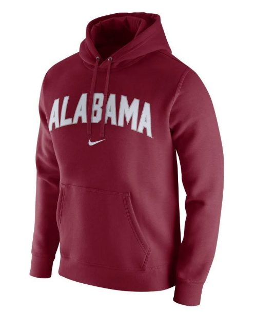 Men's Nike Alabama Crimson Tide "Alabama" Club Fleece Hoodie Size