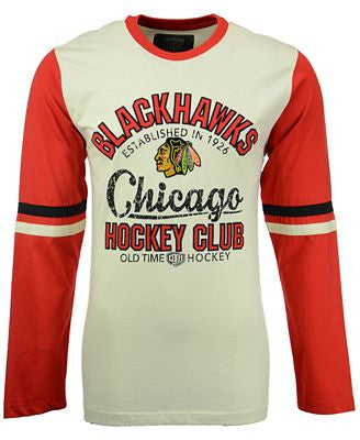 Men's Chicago Blackhawks Chisel Crewneck L/S T-Shirt
