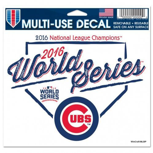 Chicago Cubs 2016 World Series Bound National League Champions 5X6 Multi Use Decal By Wincraft
