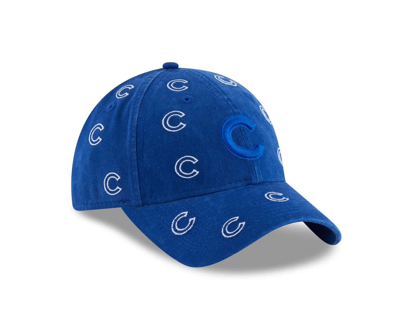 Womens Chicago Cubs Logo Scatter Adjustable 9TWENTY New Era Hat