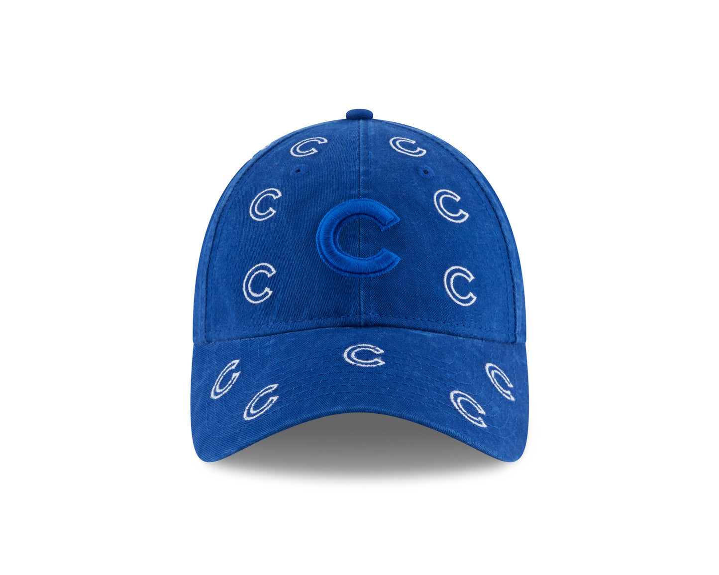Womens Chicago Cubs Logo Scatter Adjustable 9TWENTY New Era Hat