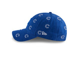 Womens Chicago Cubs Logo Scatter Adjustable 9TWENTY New Era Hat - Pro Jersey Sports