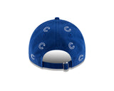 Womens Chicago Cubs Logo Scatter Adjustable 9TWENTY New Era Hat - Pro Jersey Sports