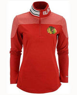 Women's Chicago Blackhawks 1/4 Zip Red Performance Jacket - Pro Jersey Sports