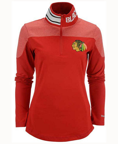 Women's Chicago Blackhawks 1/4 Zip Red Performance Jacket