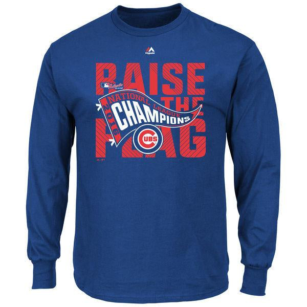 Men's Chicago Cubs 2016 National League Champions Locker Room Long Sleeve T-Shirt