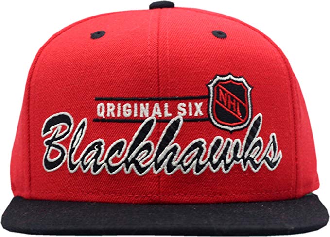 Chicago Blackhawks Original Six 2-Tone Flat Bill Snapback Hat