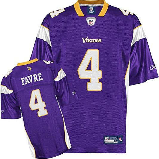 Men's Reebok Brett Favre Minnesota Vikings Purple Replica Jersey - Pro Jersey Sports