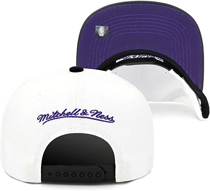 Chicago Bulls Day One Black/ White/ Purple Mitchell & Ness Snapback Hat - Pro Jersey Sports