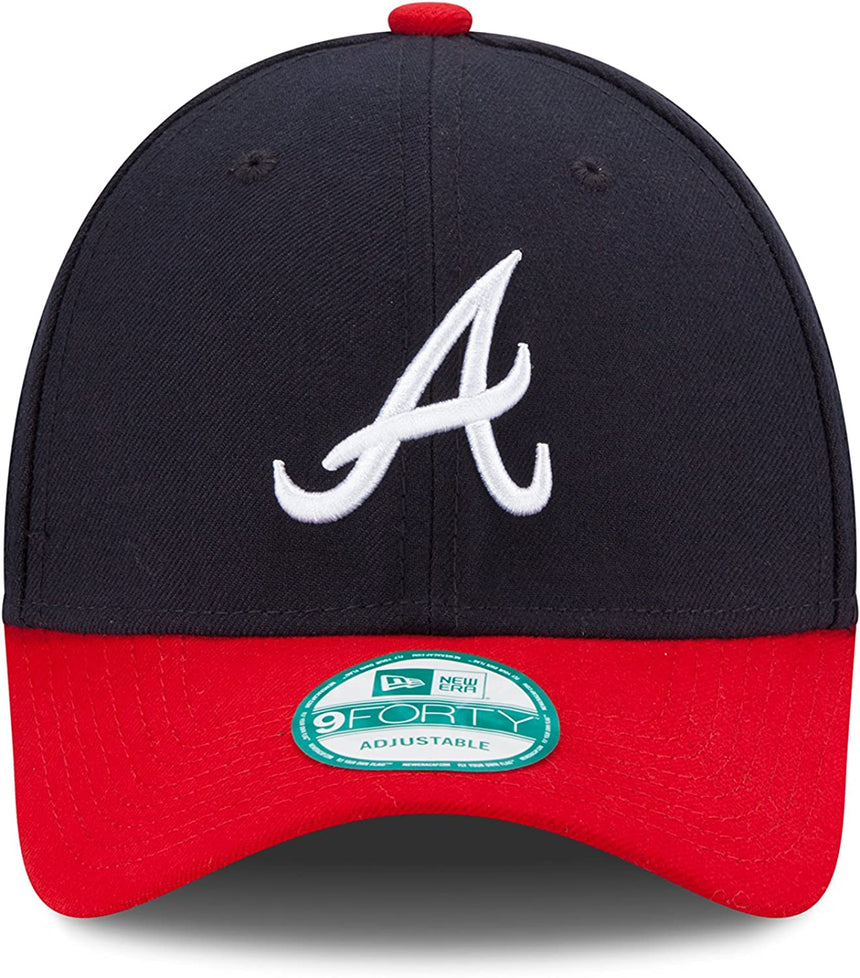 Youth Atlanta Braves New Era MLB The League Navy/Red 9FORTY Adjustable Cap - Pro Jersey Sports