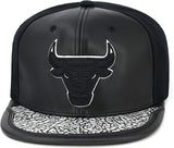 Chicago Bulls Day One Black & White Cement Mitchell & Ness Snapback Hat - Pro Jersey Sports