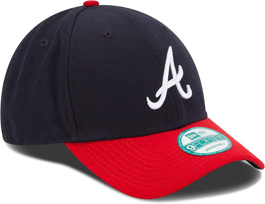 Youth Atlanta Braves New Era MLB The League Navy/Red 9FORTY Adjustable Cap - Pro Jersey Sports