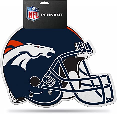 Denver Broncos Die Cut Helmet Pennant