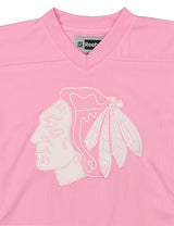 Youth Girls Chicago Blackhawks Pink Replica Player Jersey - Pro Jersey Sports