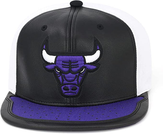 Chicago Bulls Day One Black/ White/ Purple Mitchell & Ness Snapback Hat - Pro Jersey Sports