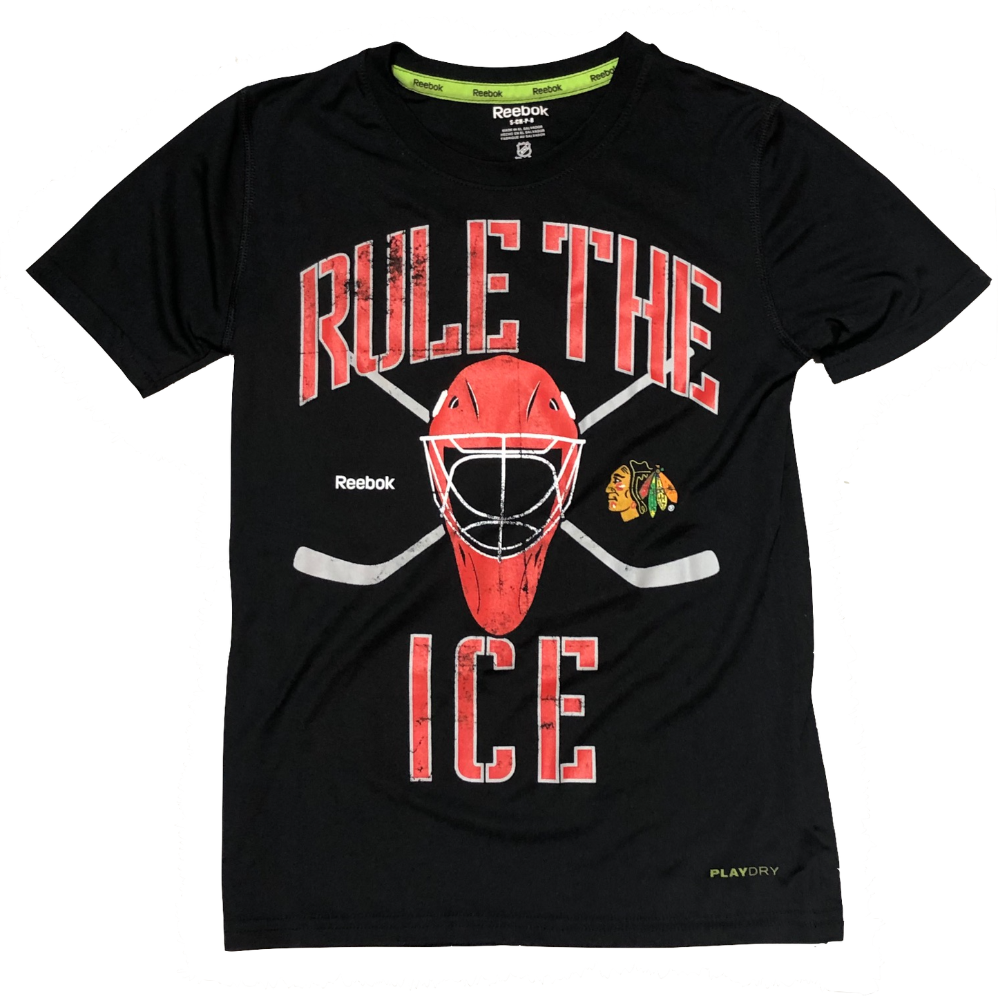 Chicago Blackhawks Youth Rule The Ice Performance Tee
