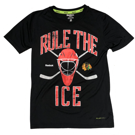 Chicago Blackhawks Youth Rule The Ice Performance Tee
