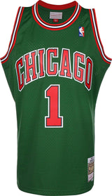 Men's Chicago Bulls Derrick Rose Mitchell & Ness Green 2008-09 Hardwood Classics Swingman Jersey - Pro Jersey Sports