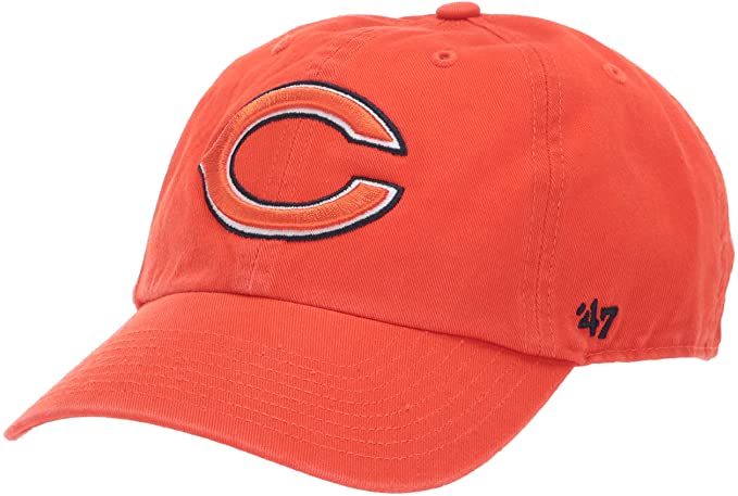 Men's Chicago Bears '47 Orange Primary Logo Clean Up Adjustable Hat