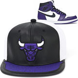 Chicago Bulls Day One Black/ White/ Purple Mitchell & Ness Snapback Hat - Pro Jersey Sports