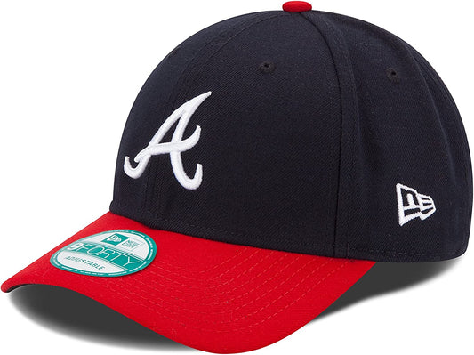Youth Atlanta Braves New Era MLB The League Navy/Red 9FORTY Adjustable Cap - Pro Jersey Sports