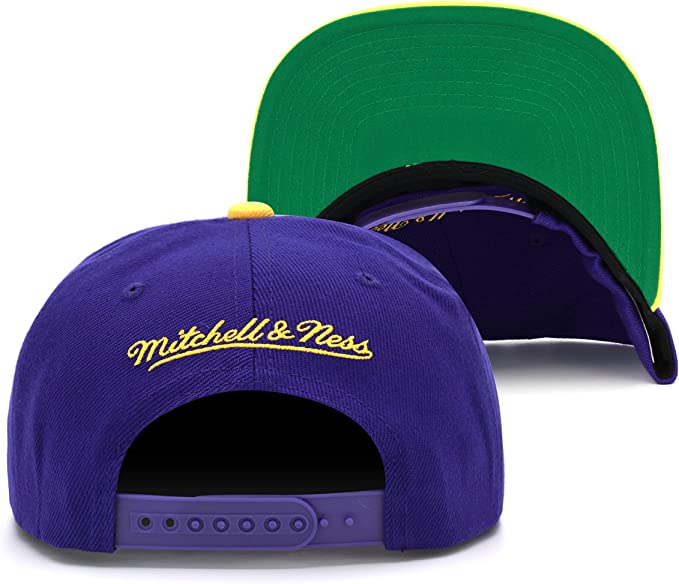 New Orleans Hornets Mitchell & Ness Winner Hardwood Classics 2 Tone Purple/Gold Snapback Hat