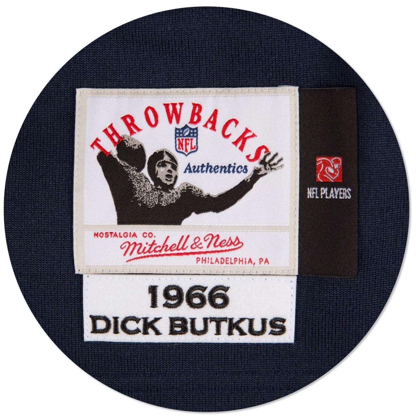 Men's Dick Butkus Chicago Bears Mitchell & Ness Authentic 1966 Navy NFL Jersey