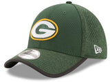 Men's Green Bay Packers New Era Green NFL17 Training Camp Official 39THIRTY Flex Hat - Pro Jersey Sports
