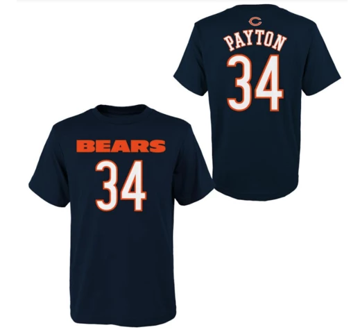 Youth Walter Payton Chicago Bears Mainliner Player Name and Number Shirt