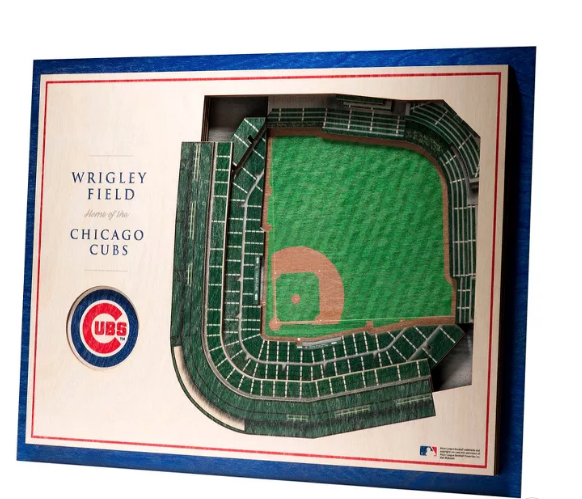 Chicago Cubs 17'' x 13'' 5-Layer StadiumViews 3D Wall Art