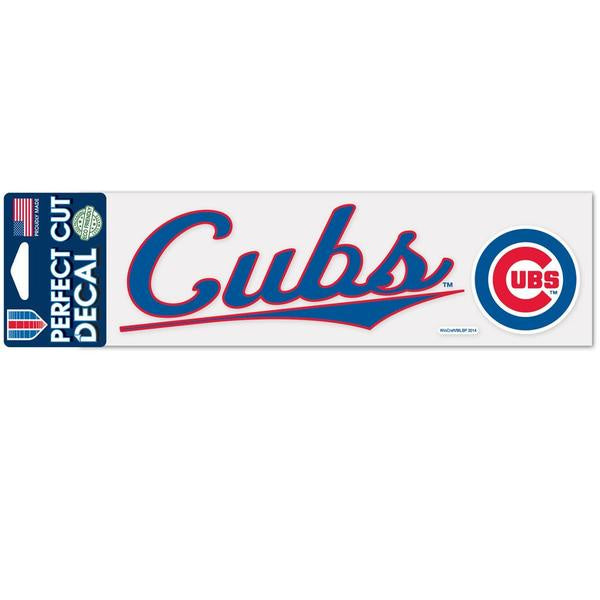 MLB Chicago Cubs Classic 3X10 Perfect Cut Decal