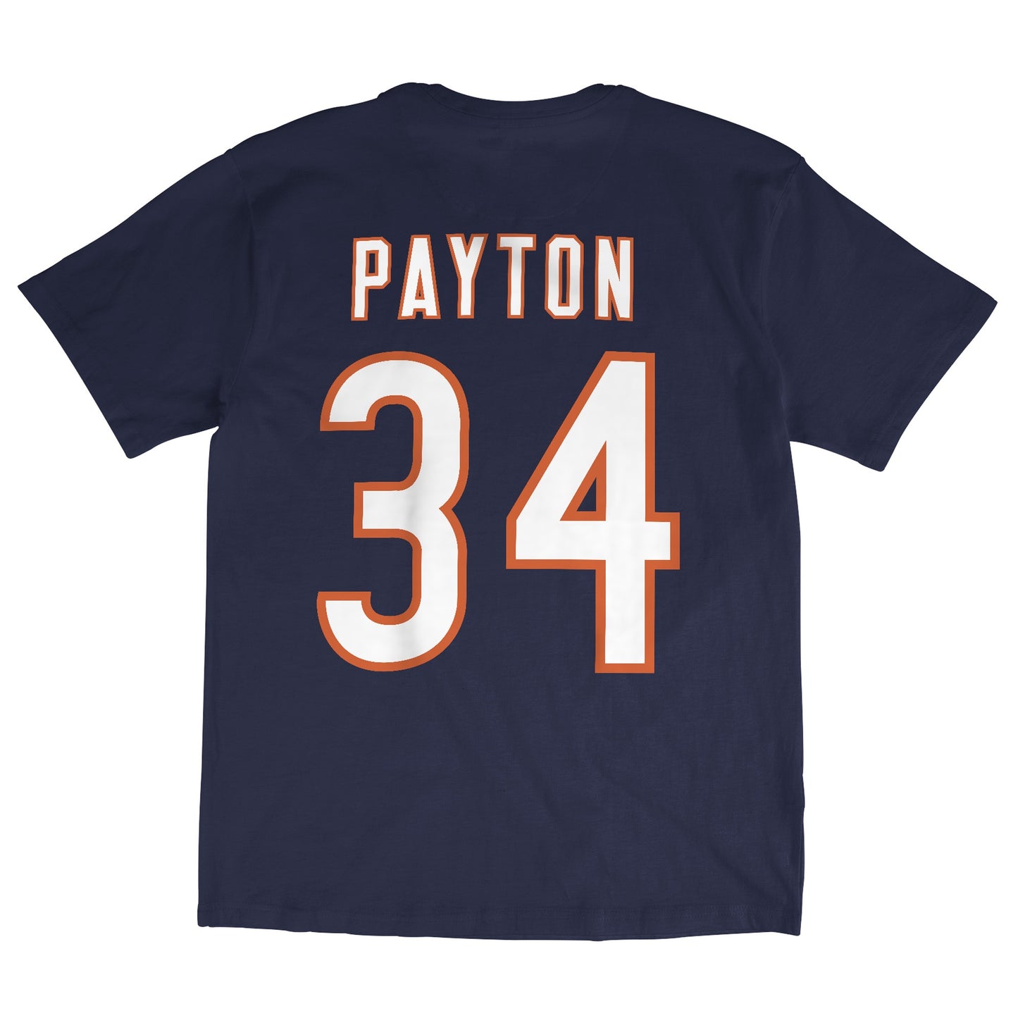 Mens Walter Payton Chicago Bears Navy Name And Number Tee By Mitchell & Ness